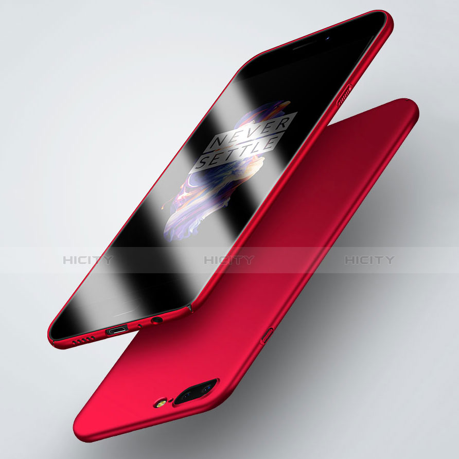 Funda Dura Plastico Rigida Mate M05 para OnePlus 5 Rojo