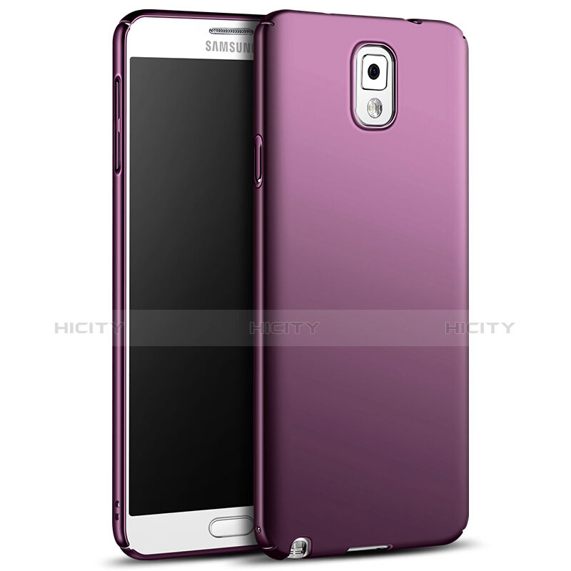 Funda Dura Plastico Rigida Mate M05 para Samsung Galaxy Note 3 N9000 Morado