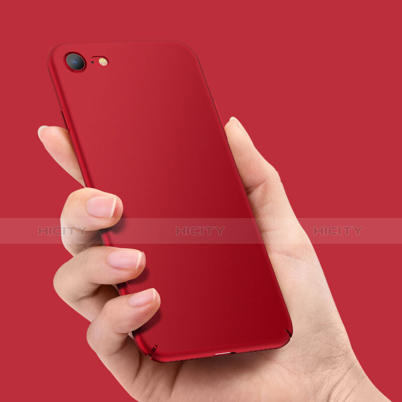 Funda Dura Plastico Rigida Mate M07 para Apple iPhone 7 Rojo