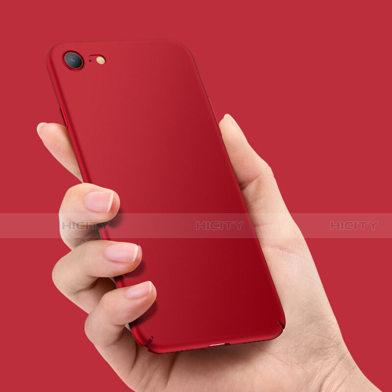 Funda Dura Plastico Rigida Mate M07 para Apple iPhone SE (2020) Rojo
