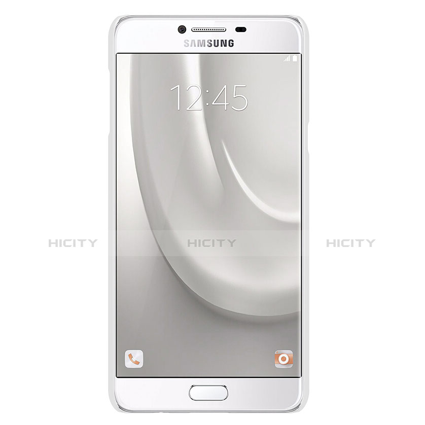 Funda Dura Plastico Rigida Mate M08 para Samsung Galaxy C7 SM-C7000 Blanco