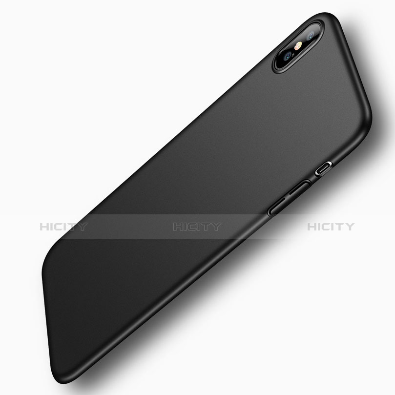 Funda Dura Plastico Rigida Mate M09 para Apple iPhone Xs Negro