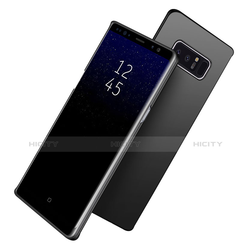 Funda Dura Plastico Rigida Mate M09 para Samsung Galaxy Note 8 Duos N950F Negro