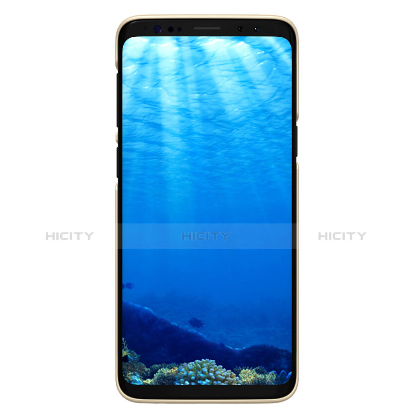 Funda Dura Plastico Rigida Mate M09 para Samsung Galaxy S9 Oro