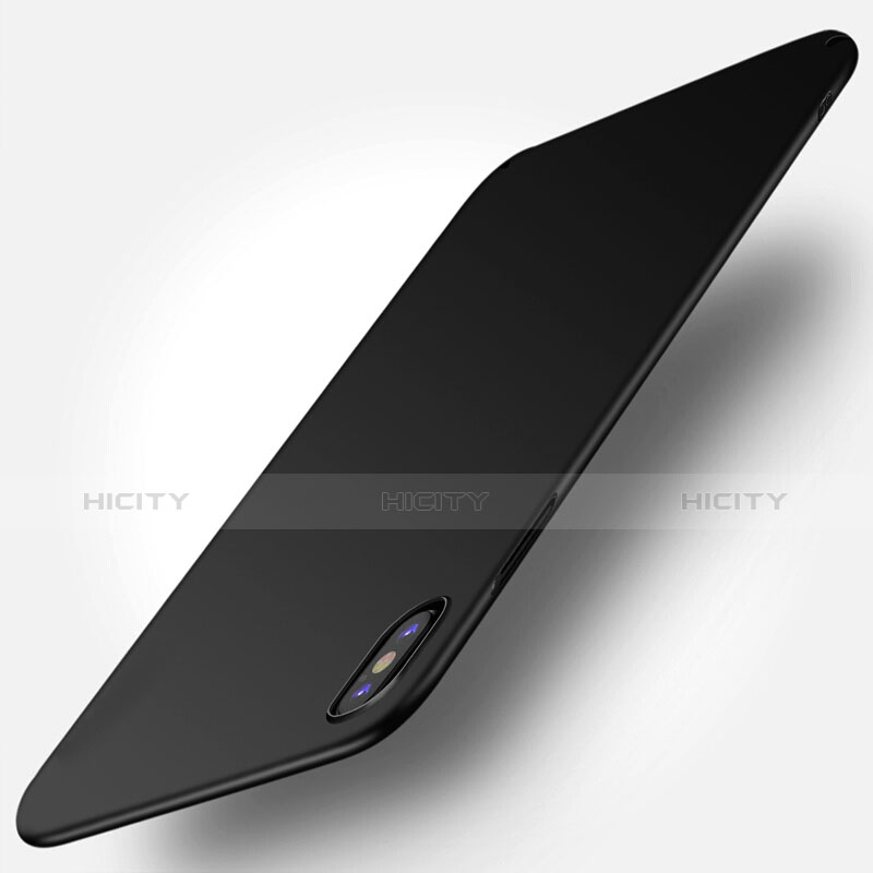 Funda Dura Plastico Rigida Mate M10 para Apple iPhone Xs Negro