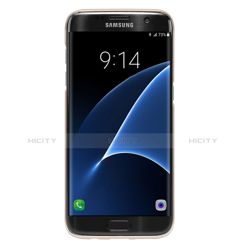 Funda Dura Plastico Rigida Mate M10 para Samsung Galaxy S7 Edge G935F Oro