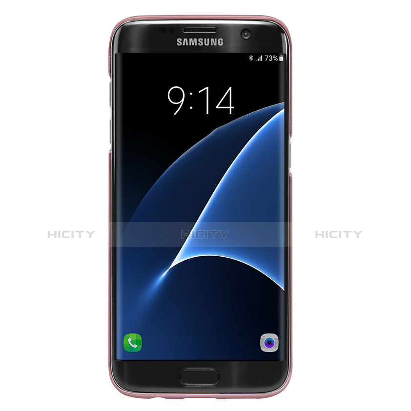 Funda Dura Plastico Rigida Mate M10 para Samsung Galaxy S7 Edge G935F Oro Rosa