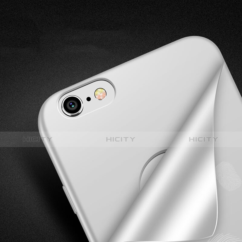 Funda Dura Plastico Rigida Mate P01 para Apple iPhone 6S Blanco