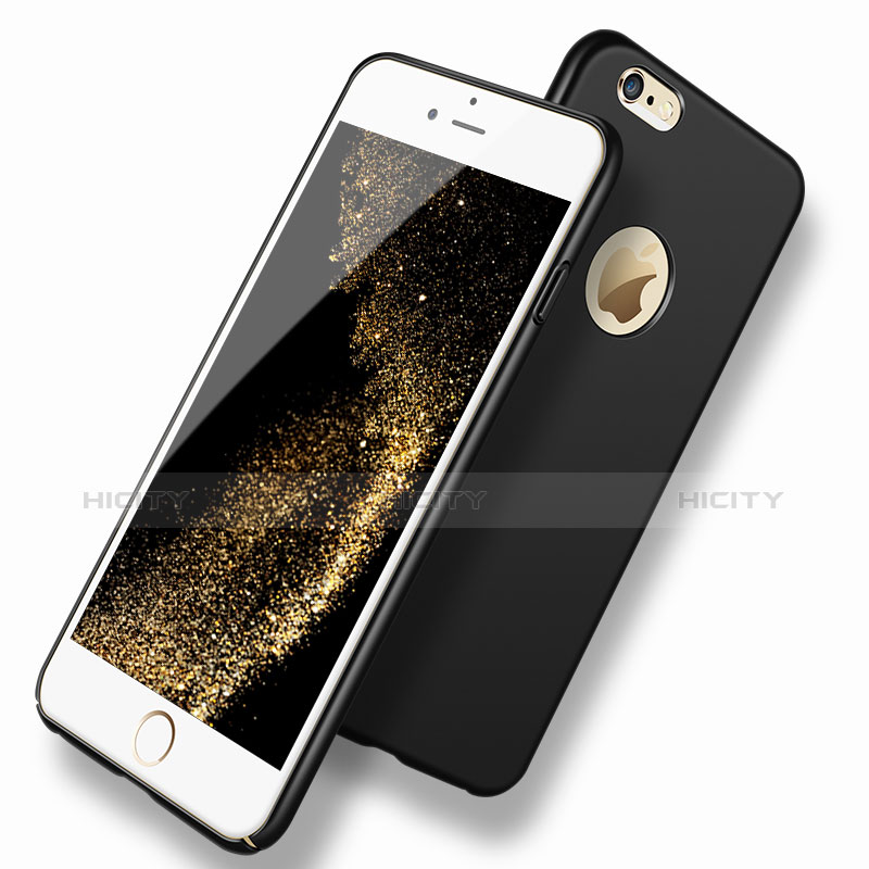 Funda Dura Plastico Rigida Mate P07 para Apple iPhone 6S Negro