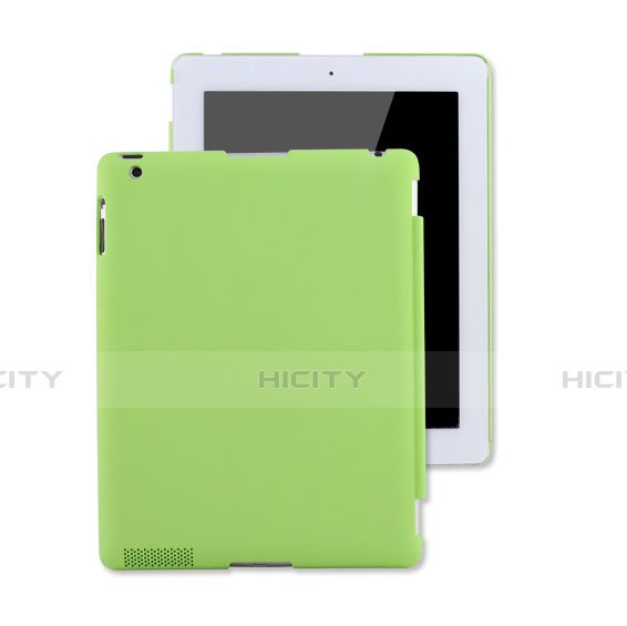 Funda Dura Plastico Rigida Mate para Apple iPad 4 Verde