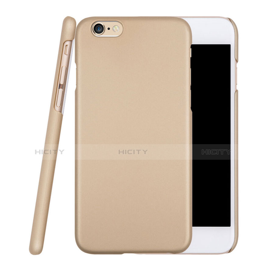 Funda Dura Plastico Rigida Mate para Apple iPhone 6S Oro