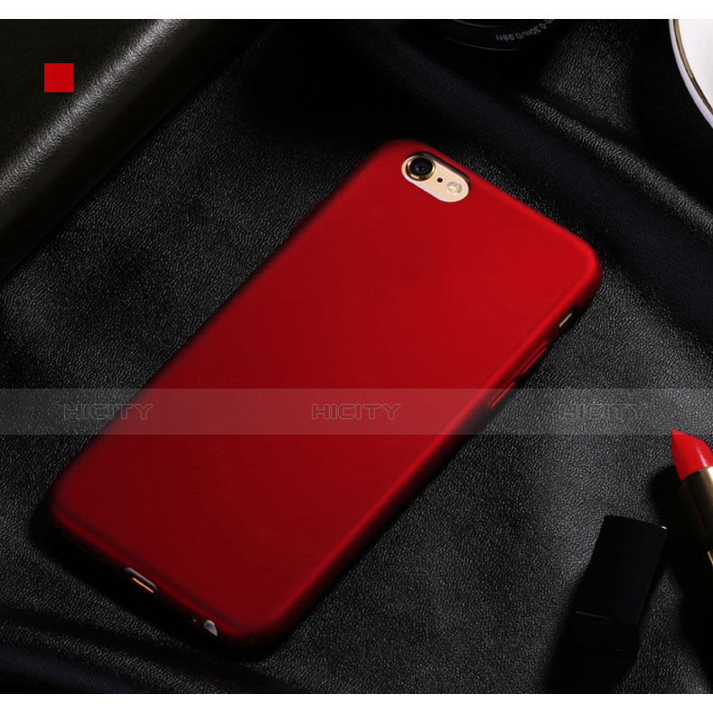 Funda Dura Plastico Rigida Mate para Apple iPhone 6S Rojo