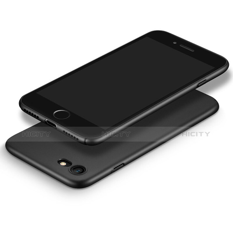 Funda Dura Plastico Rigida Mate para Apple iPhone 8 Negro
