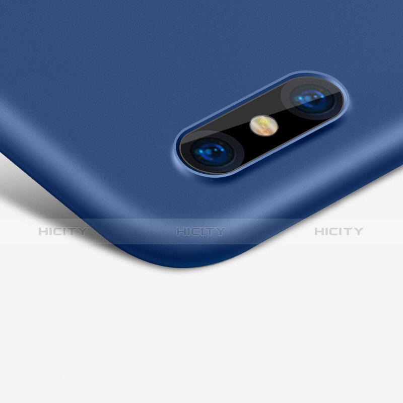 Funda Dura Plastico Rigida Mate para Apple iPhone Xs Azul