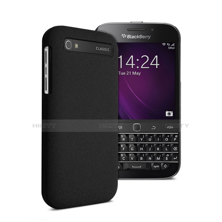 Funda Dura Plastico Rigida Mate para Blackberry Classic Q20 Negro