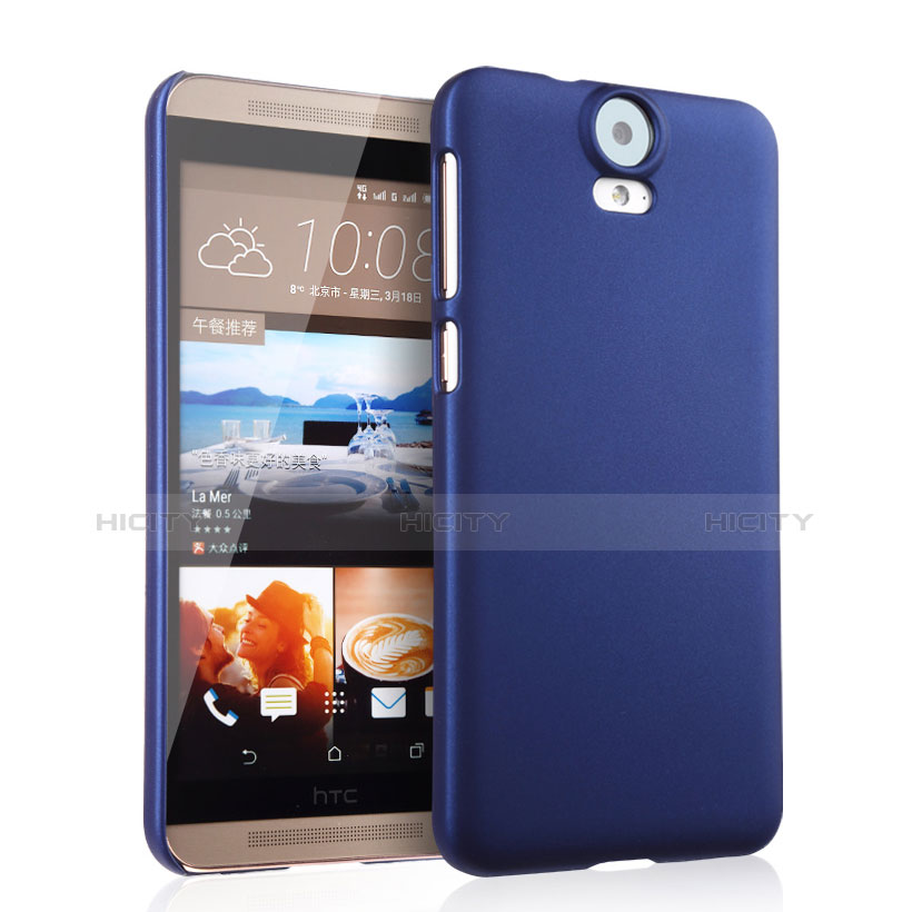 Funda Dura Plastico Rigida Mate para HTC One E9 Plus Azul