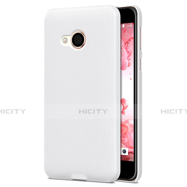 Funda Dura Plastico Rigida Mate para HTC U Play Blanco