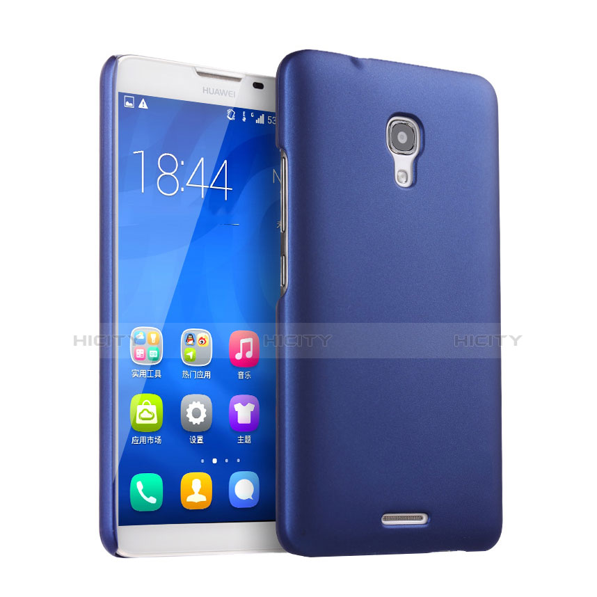 Funda Dura Plastico Rigida Mate para Huawei Ascend Mate 2 Azul