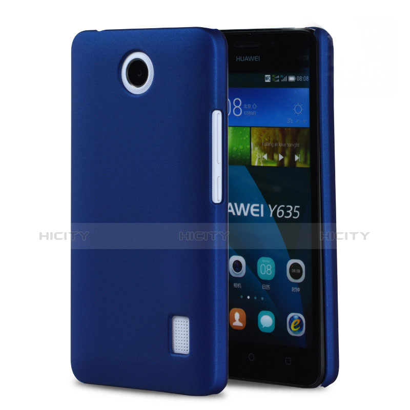Funda Dura Plastico Rigida Mate para Huawei Ascend Y635 Azul