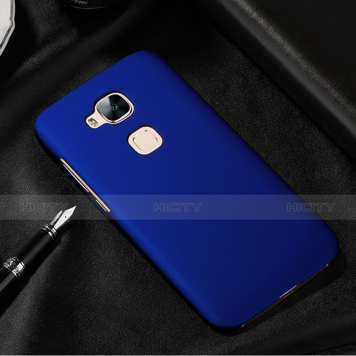 Funda Dura Plastico Rigida Mate para Huawei G8 Azul