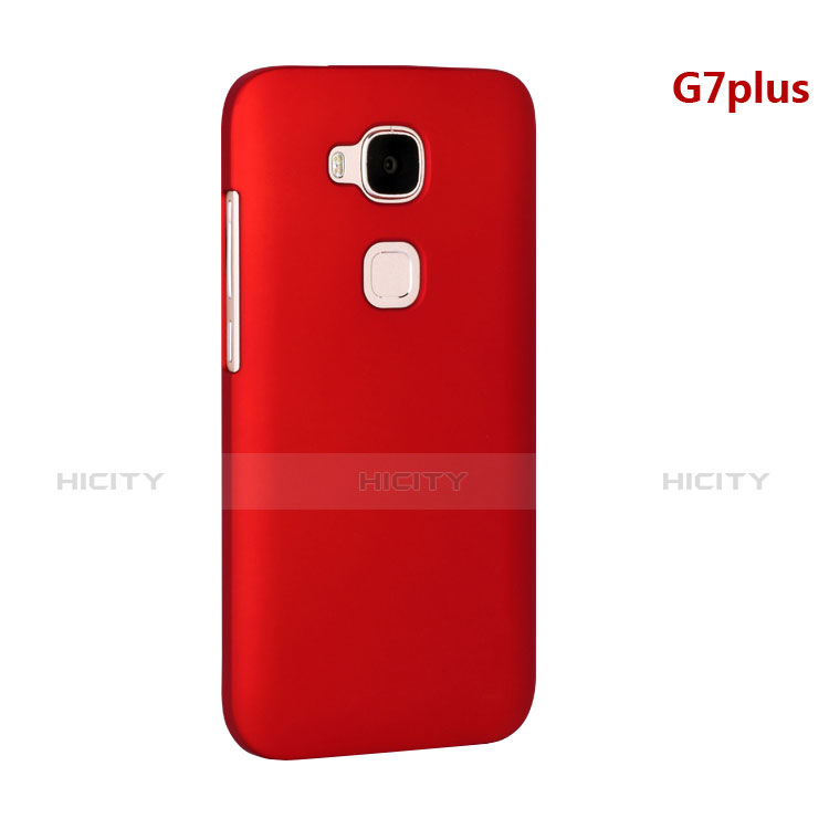 Funda Dura Plastico Rigida Mate para Huawei G8 Rojo
