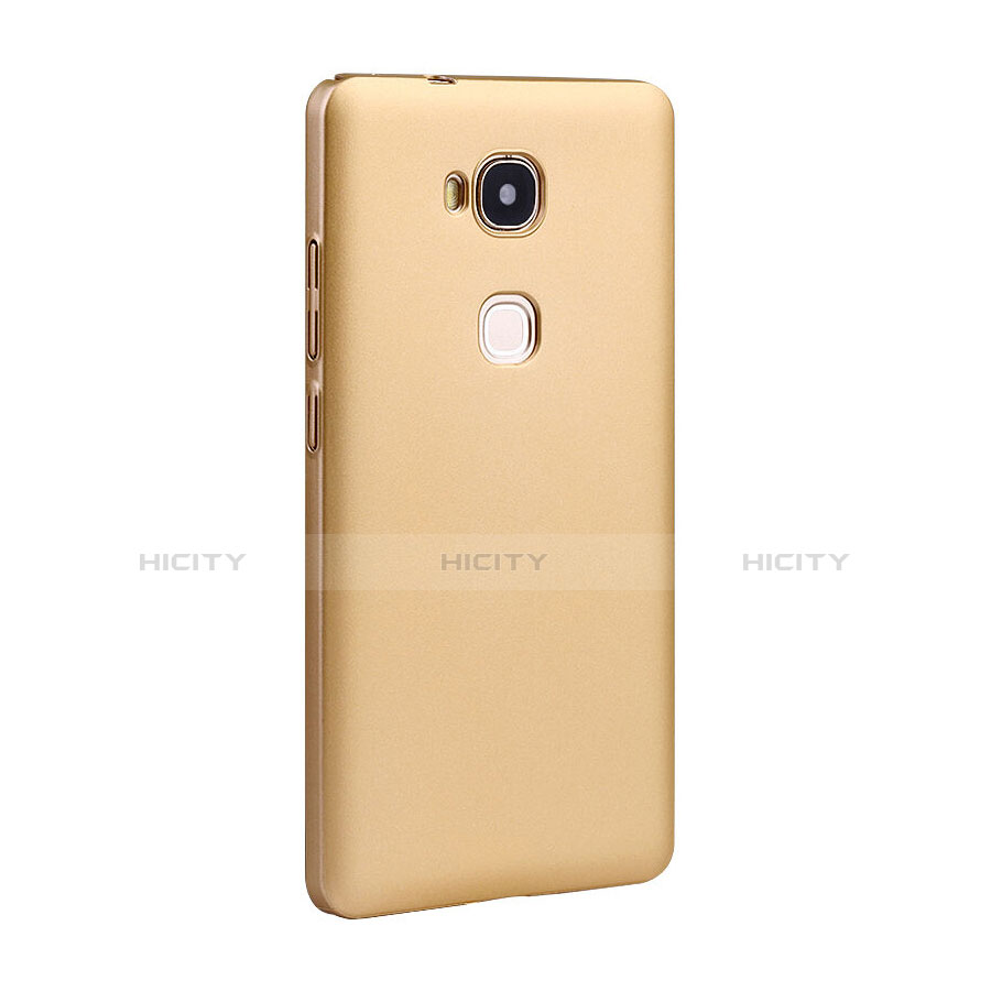 Funda Dura Plastico Rigida Mate para Huawei GR5 Oro