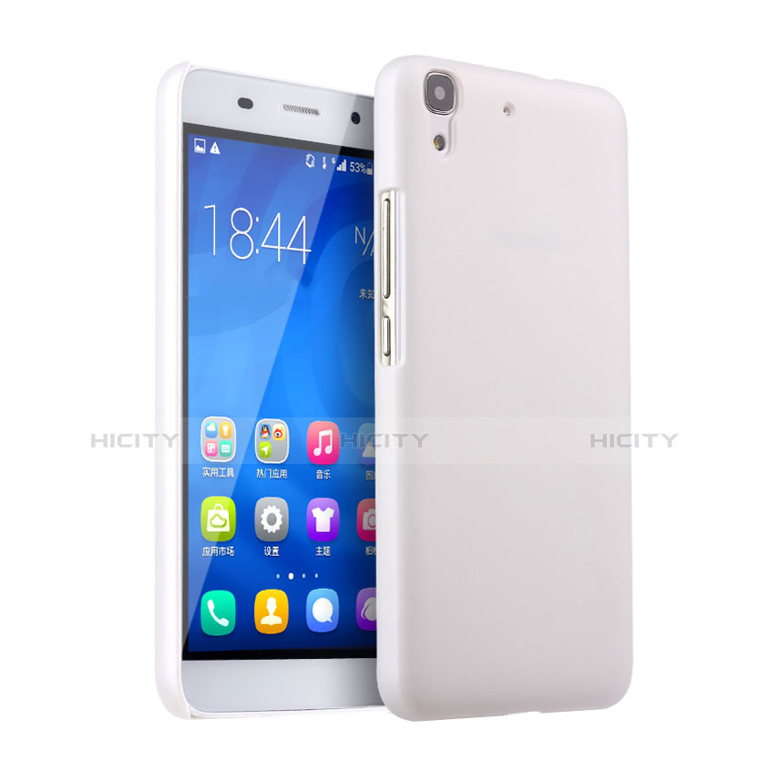 Funda Dura Plastico Rigida Mate para Huawei Honor 4A Blanco