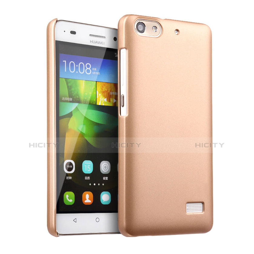 Funda Dura Plastico Rigida Mate para Huawei Honor 4C Oro