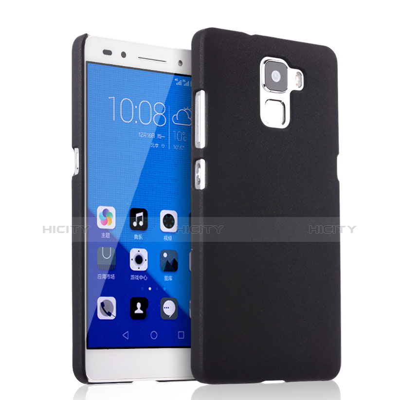 Funda Dura Plastico Rigida Mate para Huawei Honor 7 Dual SIM Negro