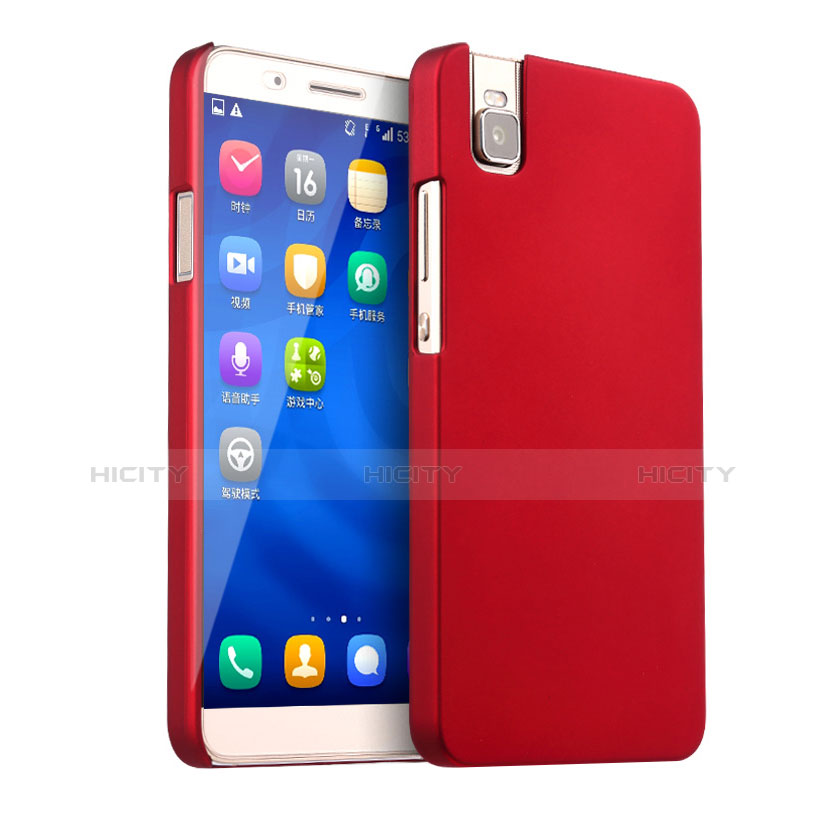 Funda Dura Plastico Rigida Mate para Huawei Honor 7i shot X Rojo