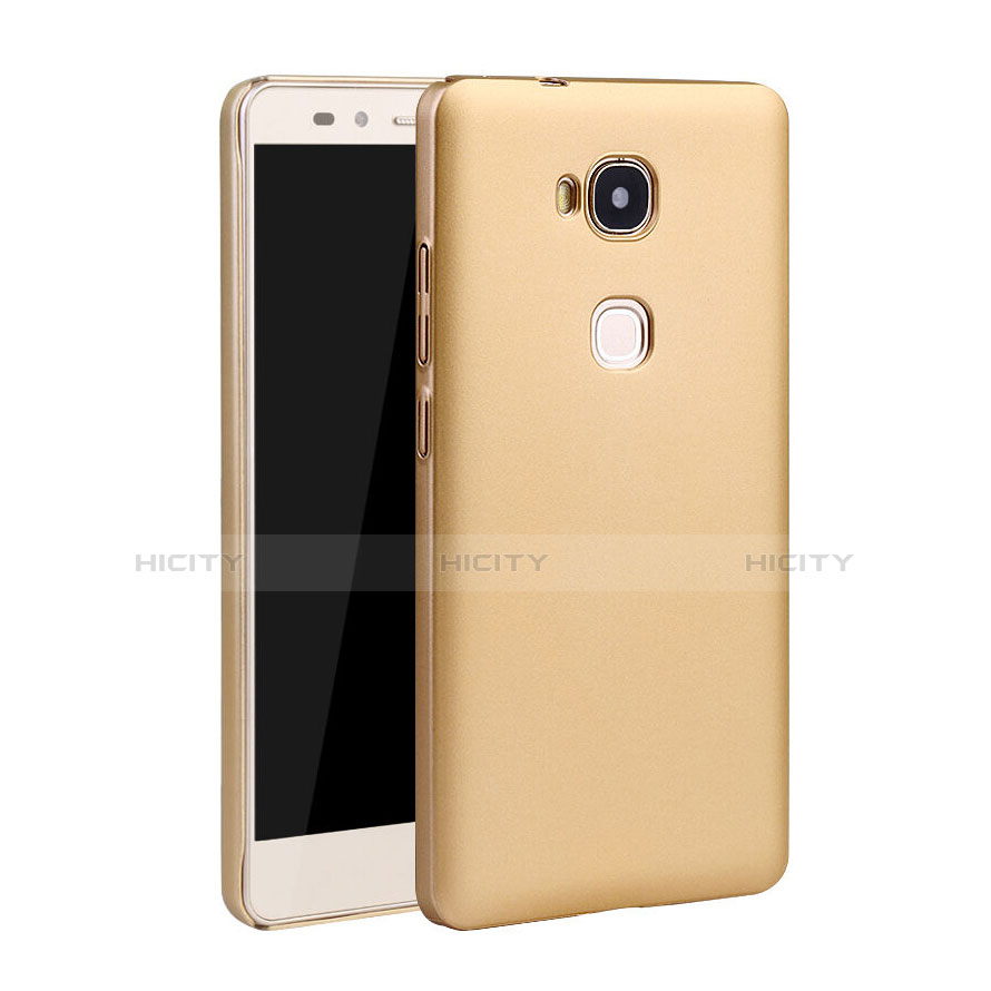 Funda Dura Plastico Rigida Mate para Huawei Honor X5 Oro