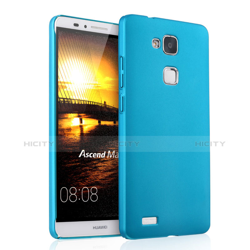 Funda Dura Plastico Rigida Mate para Huawei Mate 7 Azul Cielo