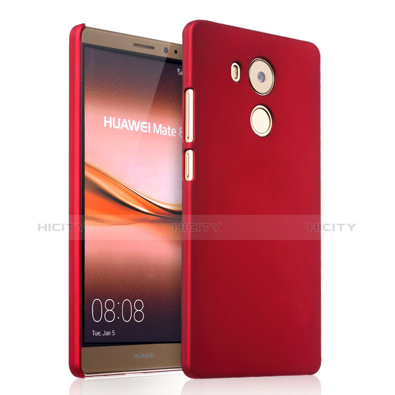 Funda Dura Plastico Rigida Mate para Huawei Mate 8 Rojo