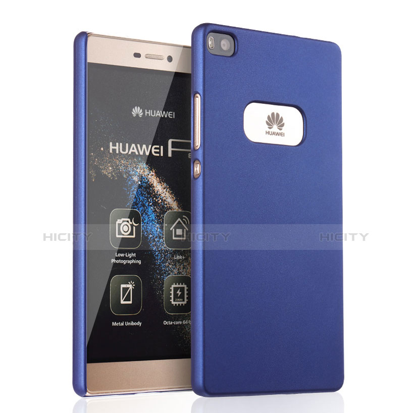 Funda Dura Plastico Rigida Mate para Huawei P8 Azul