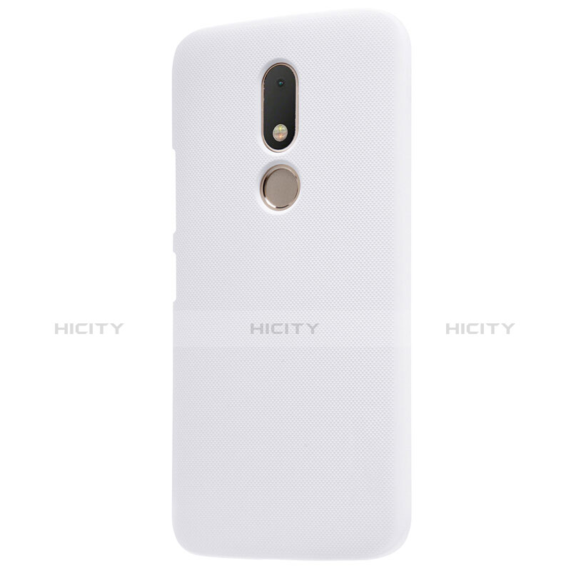 Funda Dura Plastico Rigida Mate para Motorola Moto M XT1662 Blanco