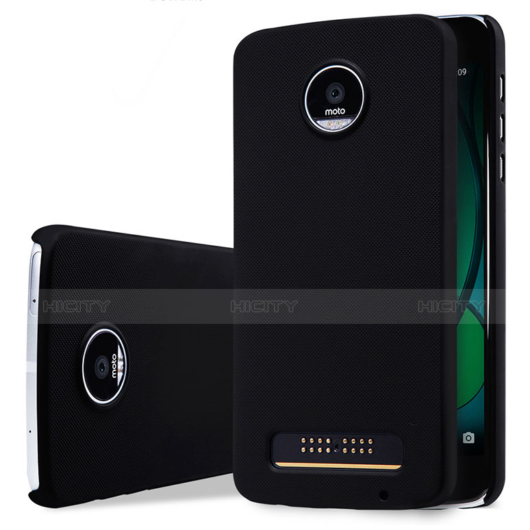 Funda Dura Plastico Rigida Mate para Motorola Moto Z Play Negro