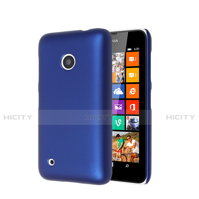 Funda Dura Plastico Rigida Mate para Nokia Lumia 530 Azul