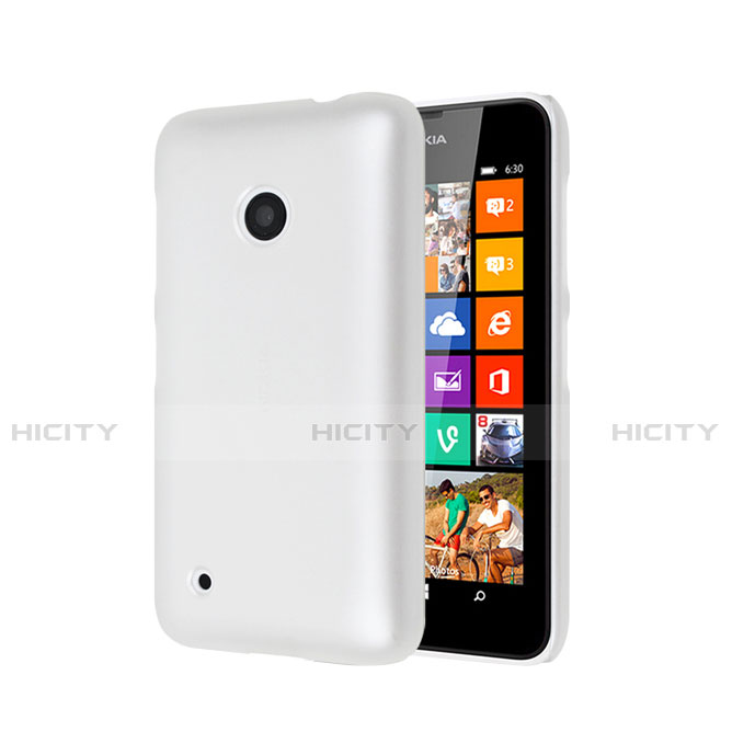 Funda Dura Plastico Rigida Mate para Nokia Lumia 530 Blanco