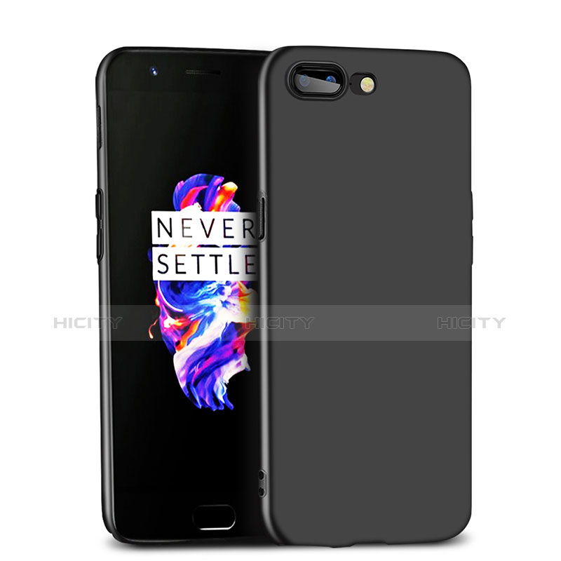 Funda Dura Plastico Rigida Mate para OnePlus 5 Negro