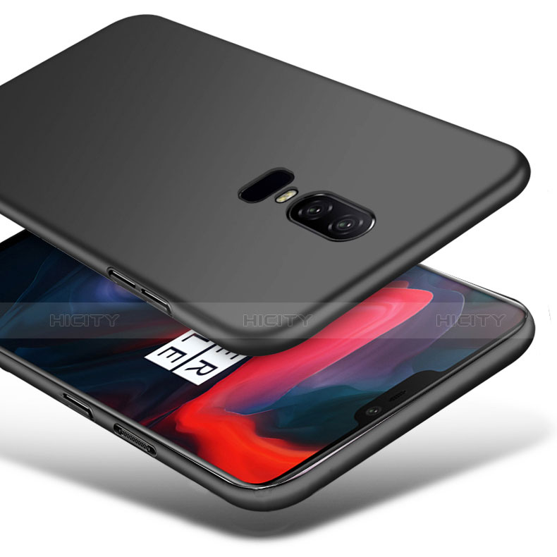 Funda Dura Plastico Rigida Mate para OnePlus 6 Negro