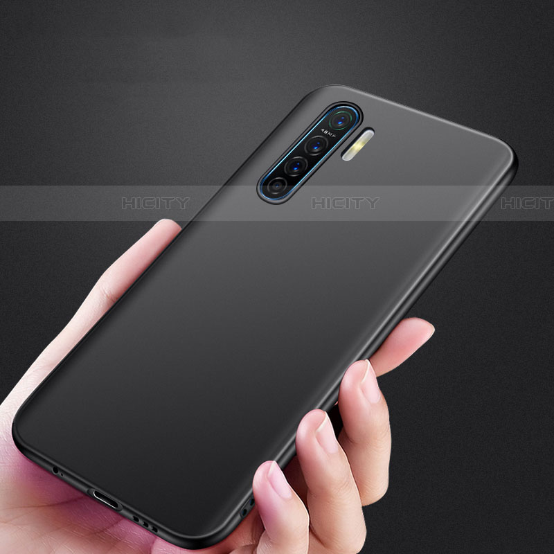 Funda Dura Plastico Rigida Mate para Oppo A91 Negro