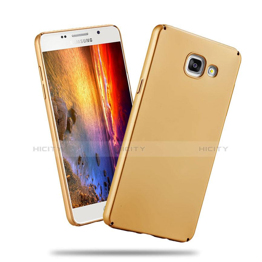 Funda Dura Plastico Rigida Mate para Samsung Galaxy A3 (2016) SM-A310F Oro