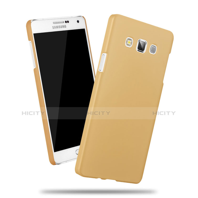 Funda Dura Plastico Rigida Mate para Samsung Galaxy A3 Duos SM-A300F Oro