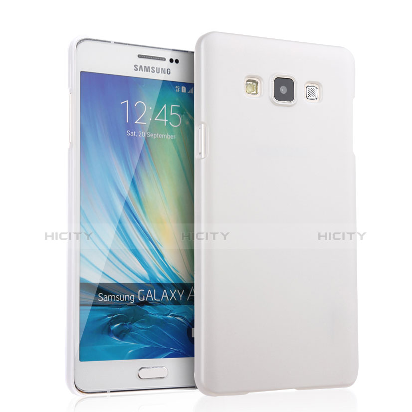 Funda Dura Plastico Rigida Mate para Samsung Galaxy A7 Duos SM-A700F A700FD Blanco