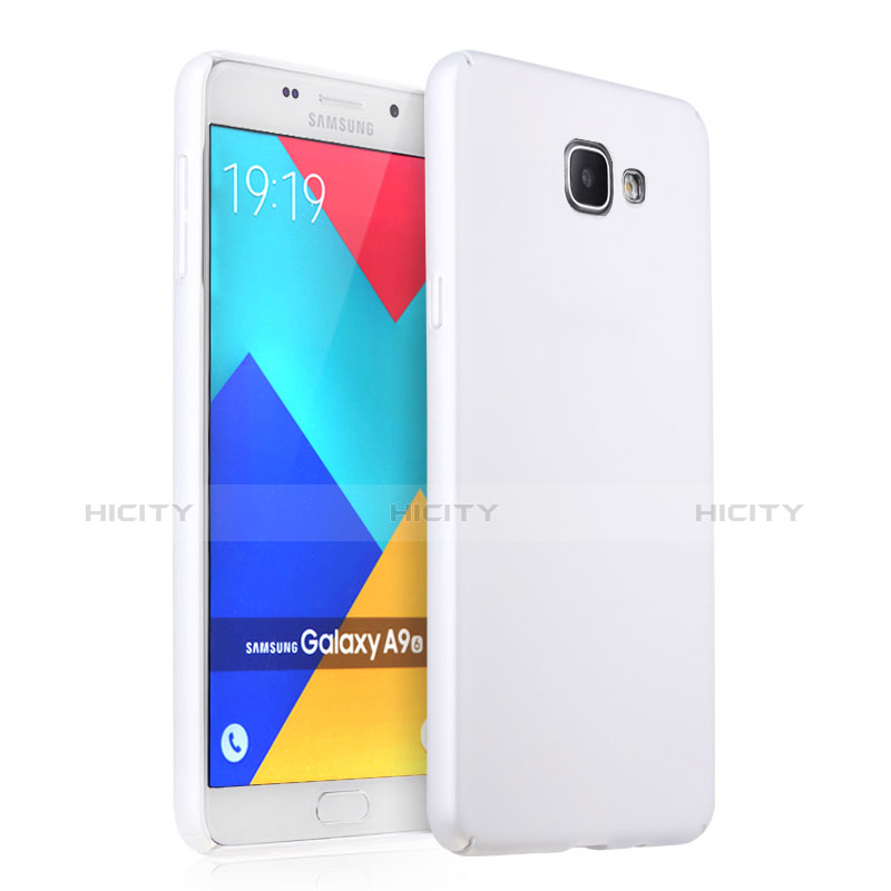 Funda Dura Plastico Rigida Mate para Samsung Galaxy A9 (2016) A9000 Blanco