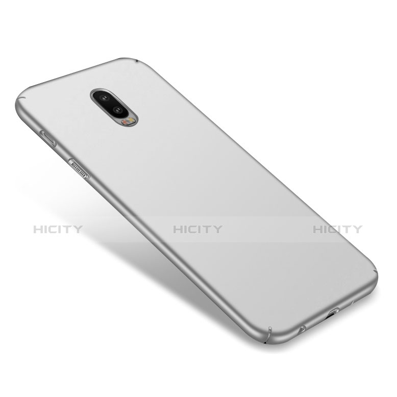 Funda Dura Plastico Rigida Mate para Samsung Galaxy C8 C710F Plata