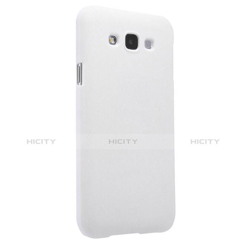 Funda Dura Plastico Rigida Mate para Samsung Galaxy E7 SM-E700 E7000 Blanco