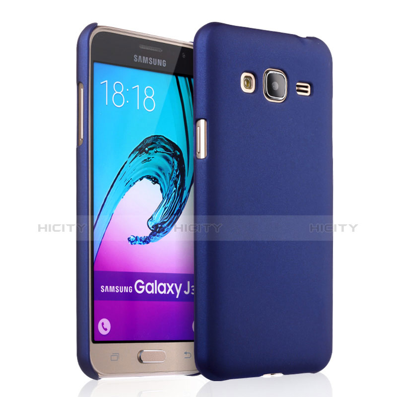 Funda Dura Plastico Rigida Mate para Samsung Galaxy J3 (2016) J320F J3109 Azul