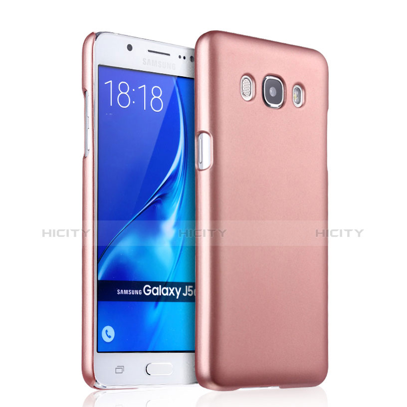 Funda Dura Plastico Rigida Mate para Samsung Galaxy J5 (2016) J510FN J5108 Oro Rosa