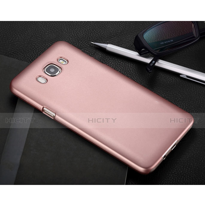 Funda Dura Plastico Rigida Mate para Samsung Galaxy J7 (2016) J710F J710FN Oro Rosa